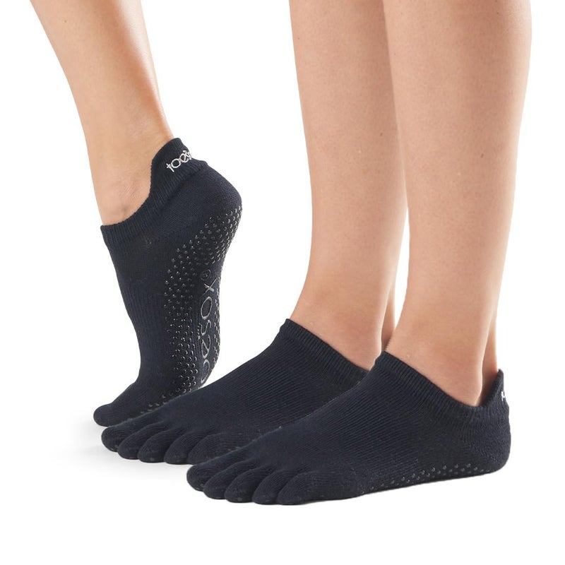 toesox Low Rise Full Toe Grip Socks, Multi Pack â€“ Non-Slip Pilates Socks for Women and Men for Barre & Yoga